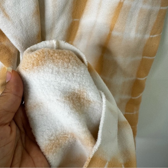 WILDFOX Jude Pant In tie dye Orange wide leg sweatpants - Picture 7 of 9